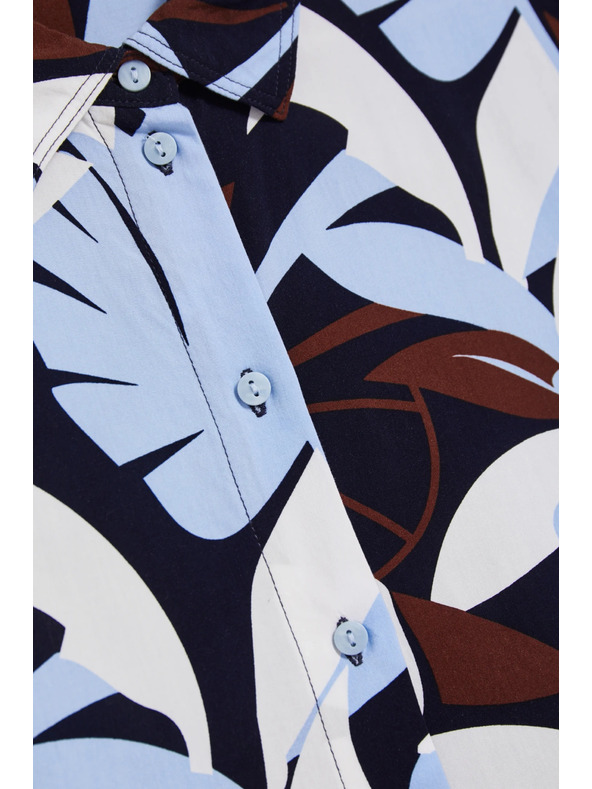 Moodo Mintás ing sötétkék Moodo