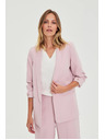 Moodo Blézer gyűrt ujjakkal rózsaszín Moodo