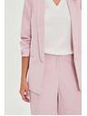 Moodo Blézer gyűrt ujjakkal rózsaszín Moodo