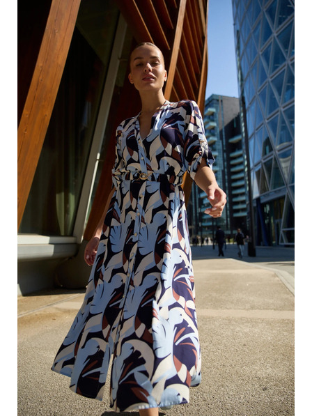 Moodo Sötétkék viszkóz ruha Moodo