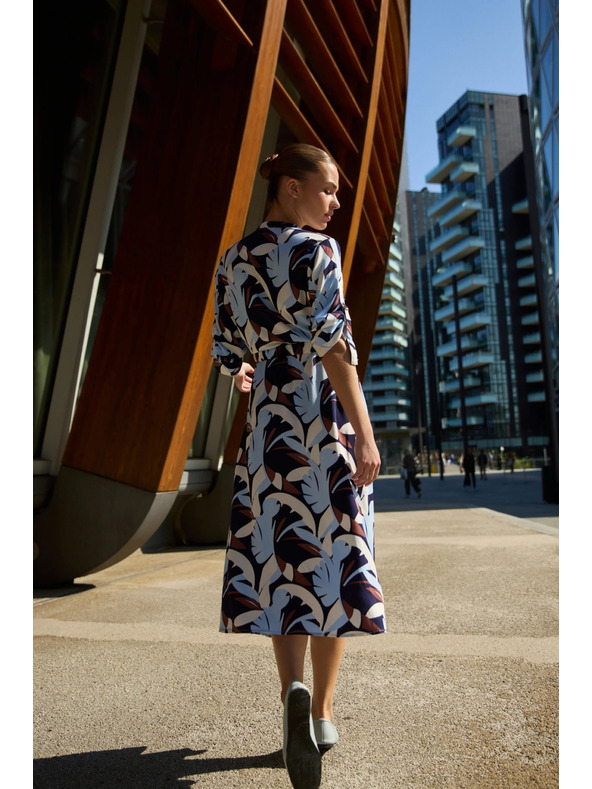 Moodo Sötétkék viszkóz ruha Moodo