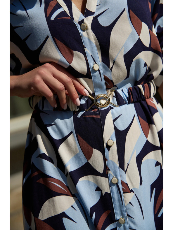 Moodo Sötétkék viszkóz ruha Moodo