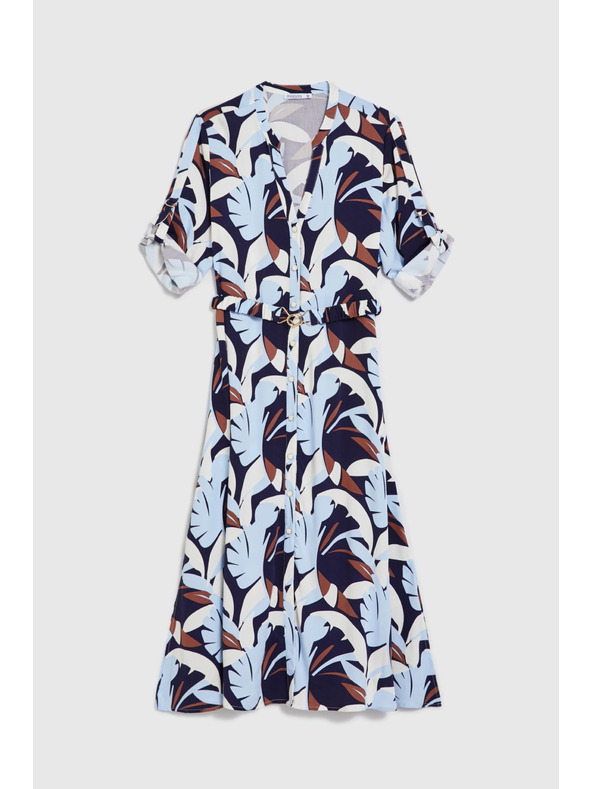 Moodo Sötétkék viszkóz ruha Moodo