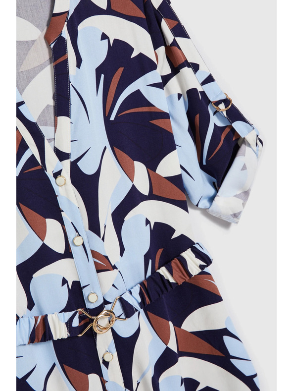 Moodo Sötétkék viszkóz ruha Moodo