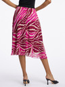Orsay ORSAY rózsaszín és bor női mintás midi szoknya
