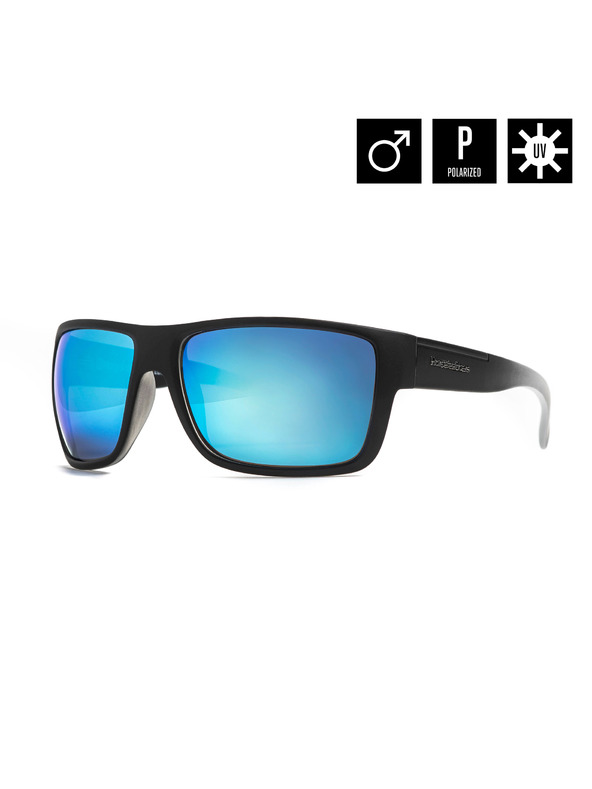 Horsefeathers Zenith napszemüveg - matt black fade out/mirror blue