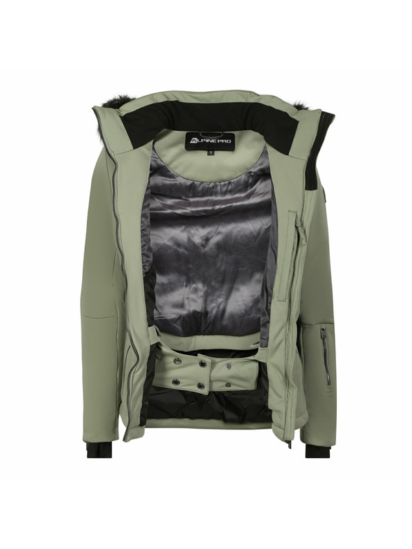 ALPINE PRO Női sí softshell dzseki membránnal ALPINE PRO DOWELA 2 oil green