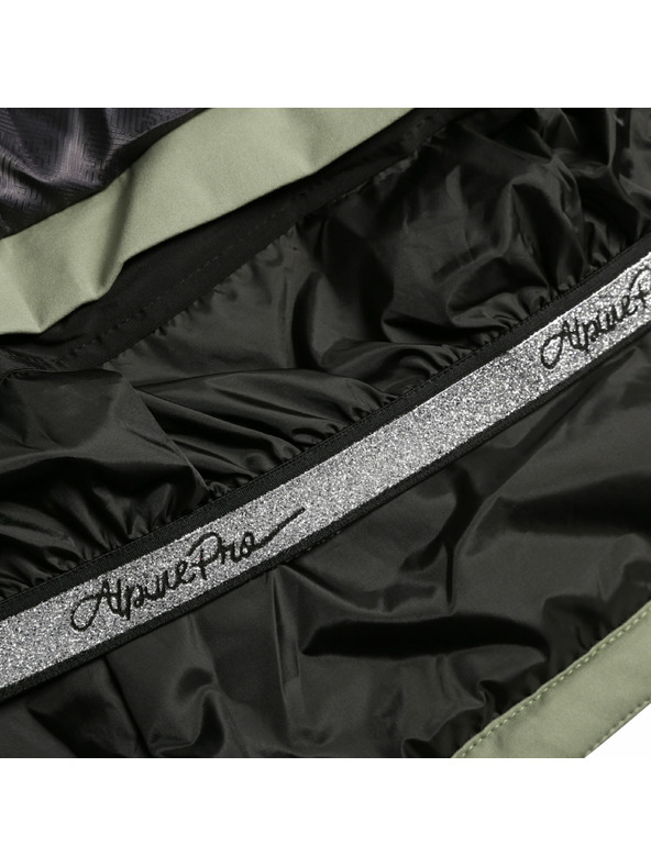 ALPINE PRO Női sí softshell dzseki membránnal ALPINE PRO DOWELA 2 oil green
