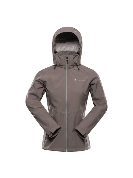 ALPINE PRO Női softshell dzseki membránnal ALPINE PRO HOORA 2 driftwood