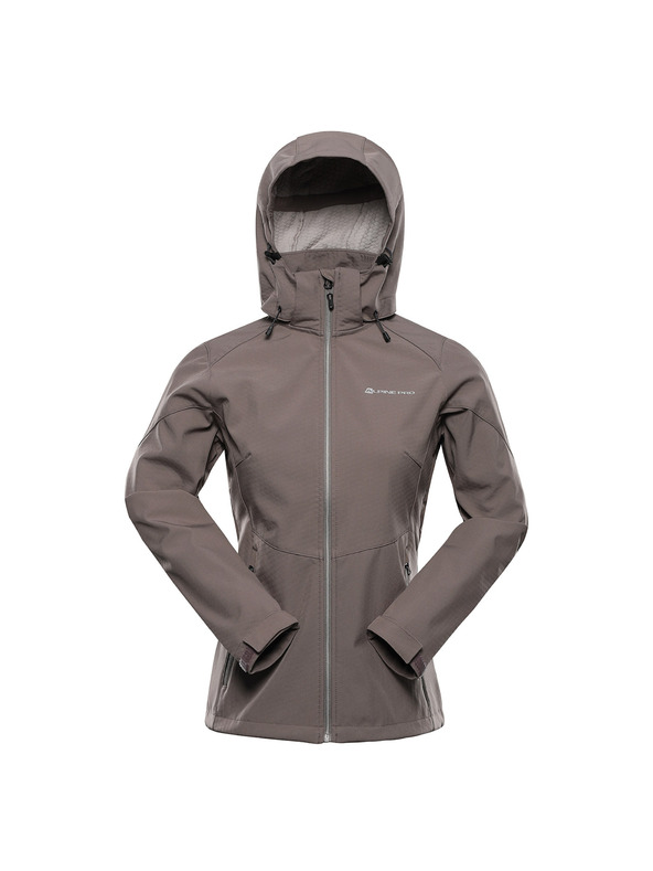 ALPINE PRO Női softshell dzseki membránnal ALPINE PRO HOORA 2 driftwood