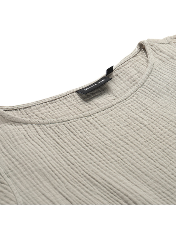 ALPINE PRO Női pamut ruha ALPINE PRO AKESA abbey stone