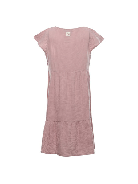 ALPINE PRO Női pamut ruha ALPINE PRO AKESA pale mauve