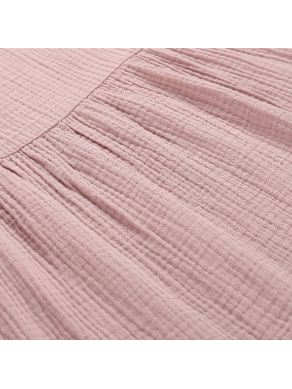 ALPINE PRO Női pamut ruha ALPINE PRO AKESA pale mauve