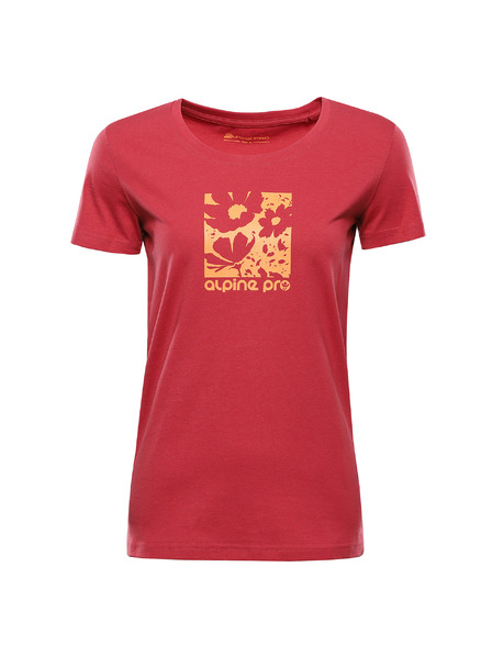 ALPINE PRO Női organikus pamut póló ALPINE PRO TERMESA 3 cardinal pb változat