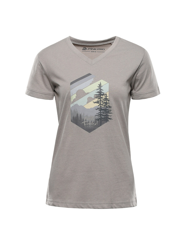 ALPINE PRO Női gyűrhetetlen póló ALPINE PRO NOGERA galamb szürke varianta pa