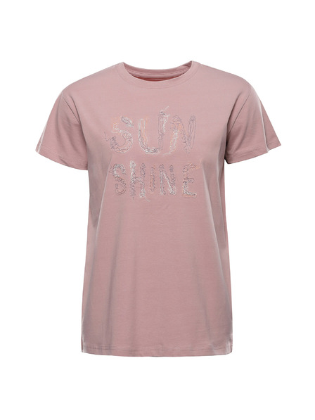 ALPINE PRO Női pamut póló ALPINE PRO DORGA pale mauve variáns pb