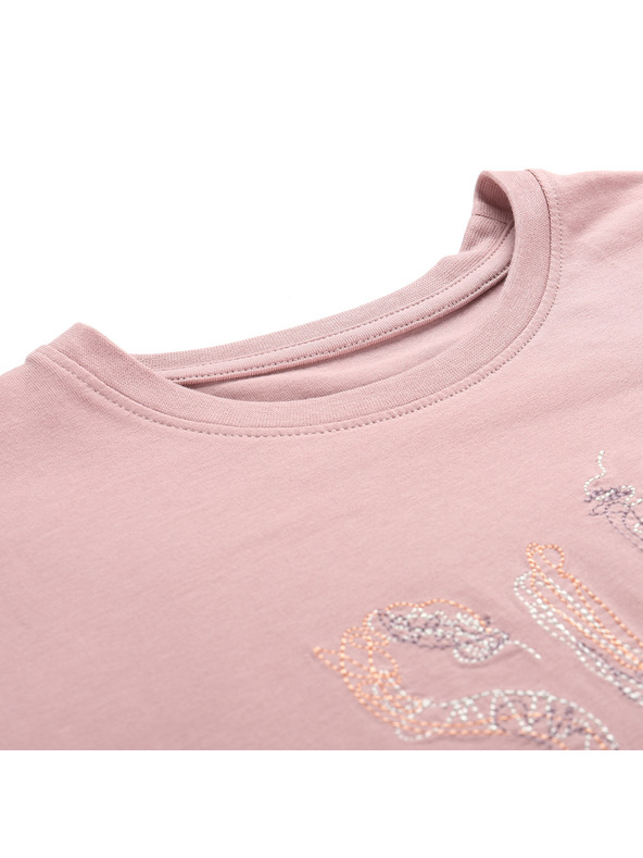 ALPINE PRO Női pamut póló ALPINE PRO DORGA pale mauve variáns pb