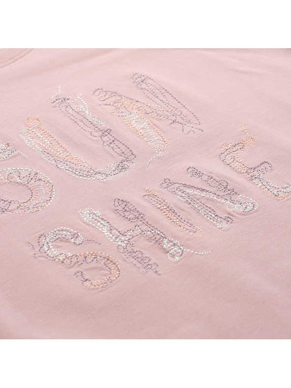 ALPINE PRO Női pamut póló ALPINE PRO DORGA pale mauve variáns pb