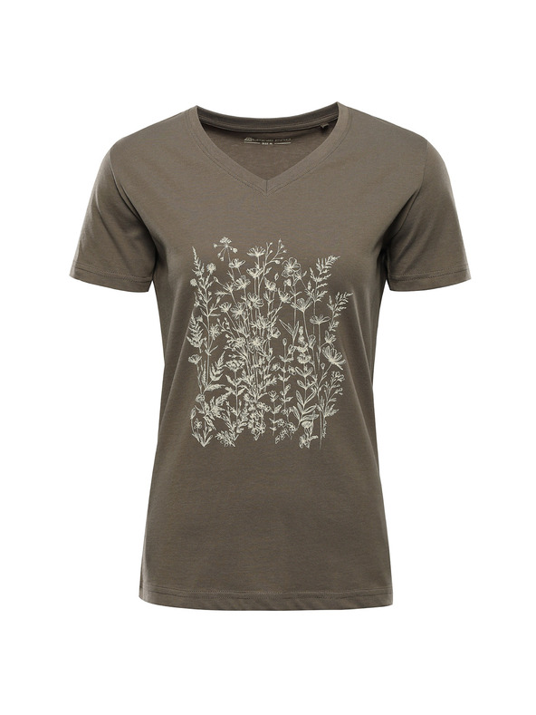 ALPINE PRO Női pamut póló ALPINE PRO DORENA stone gray variáns pa