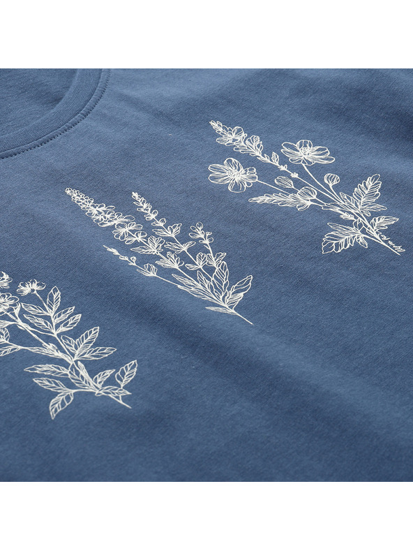 ALPINE PRO Női organikus pamut póló ALPINE PRO TERMESA 3 kékszárny teal varianta pa