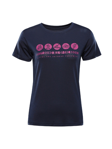 ALPINE PRO Női funkcionális antibakteriális póló ALPINE PRO LYORA moonlit ocean variáns pa