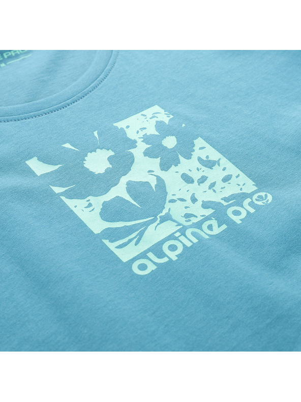 ALPINE PRO Női organikus pamut póló ALPINE PRO TERMESA 3 viharszürke kék varianta pb