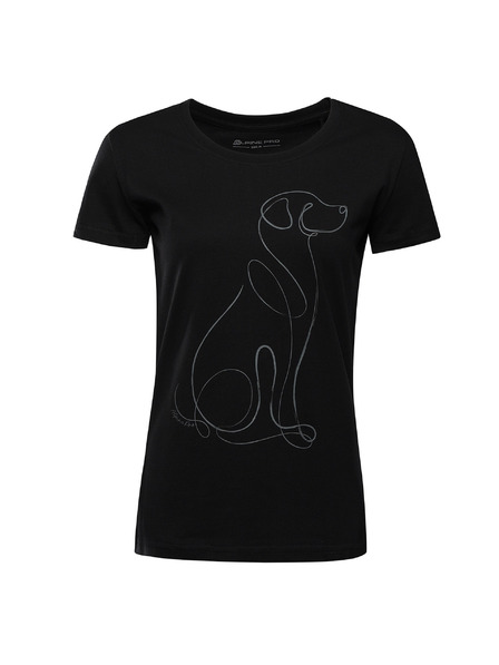 ALPINE PRO Női organikus pamut póló ALPINE PRO TERMESA 3 fekete varianta pe