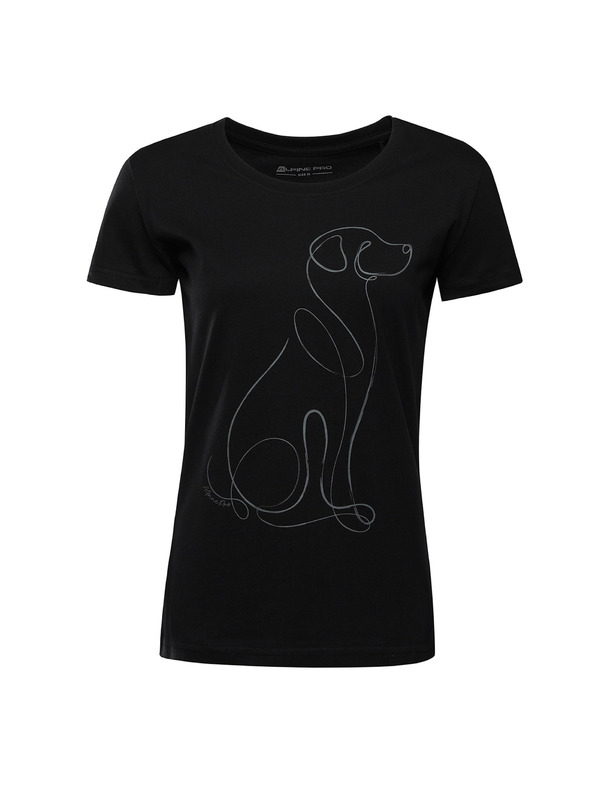 ALPINE PRO Női organikus pamut póló ALPINE PRO TERMESA 3 fekete varianta pe