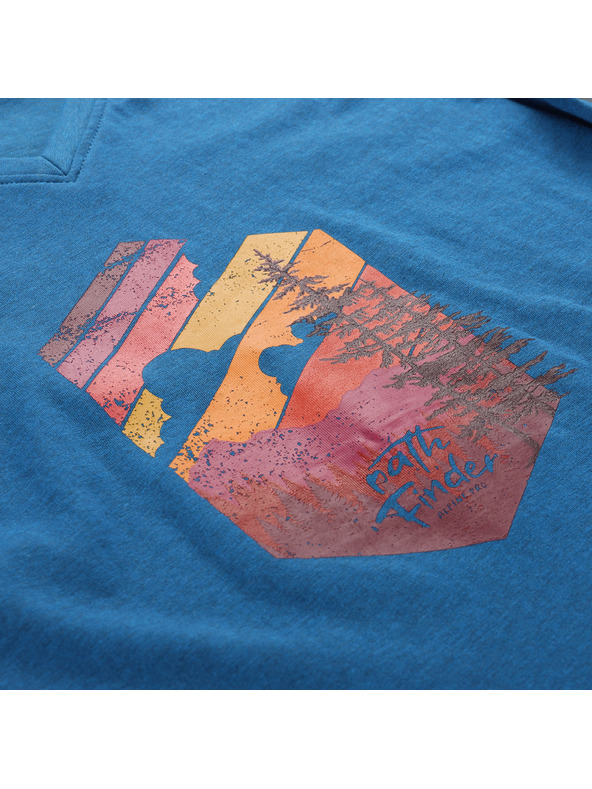 ALPINE PRO Női gyűrhetetlen póló ALPINE PRO NOGERA moonlit ocean varianta pa