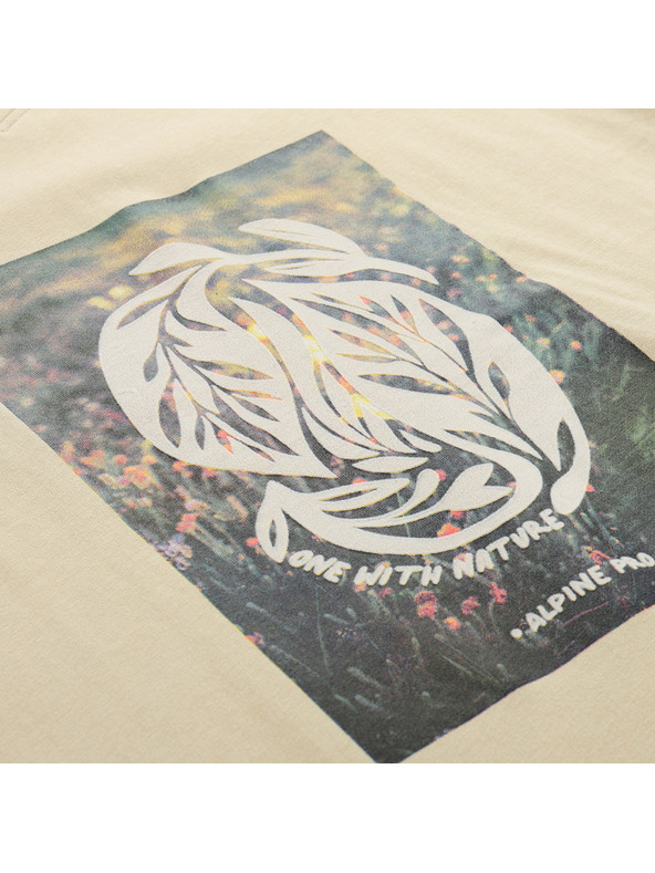 ALPINE PRO Női pamut póló ALPINE PRO DORENA wood ash variáns pc