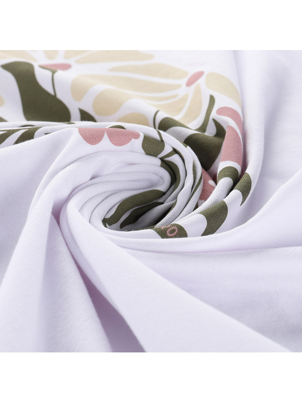 ALPINE PRO Női pamut póló ALPINE PRO DORGA fehér varianta pa