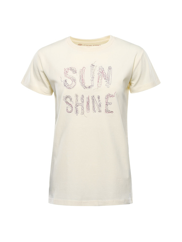 ALPINE PRO Női pamut póló ALPINE PRO DORGA krém varianta pb