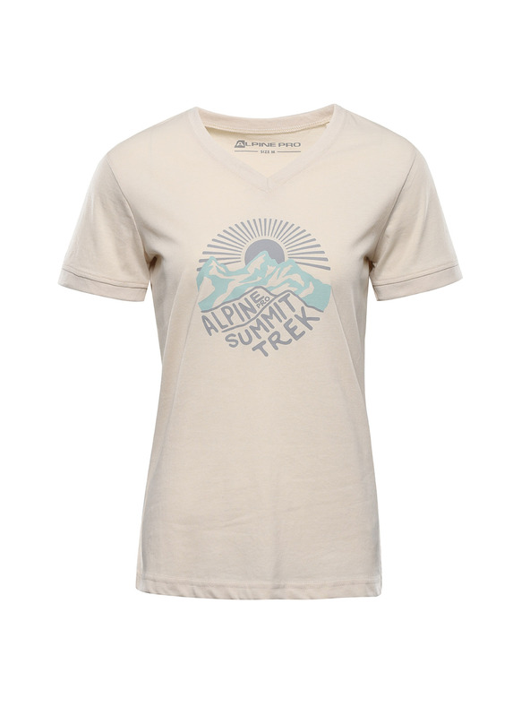 ALPINE PRO Női gyűrhetetlen póló ALPINE PRO NOGERA diófa szürke varianta pb