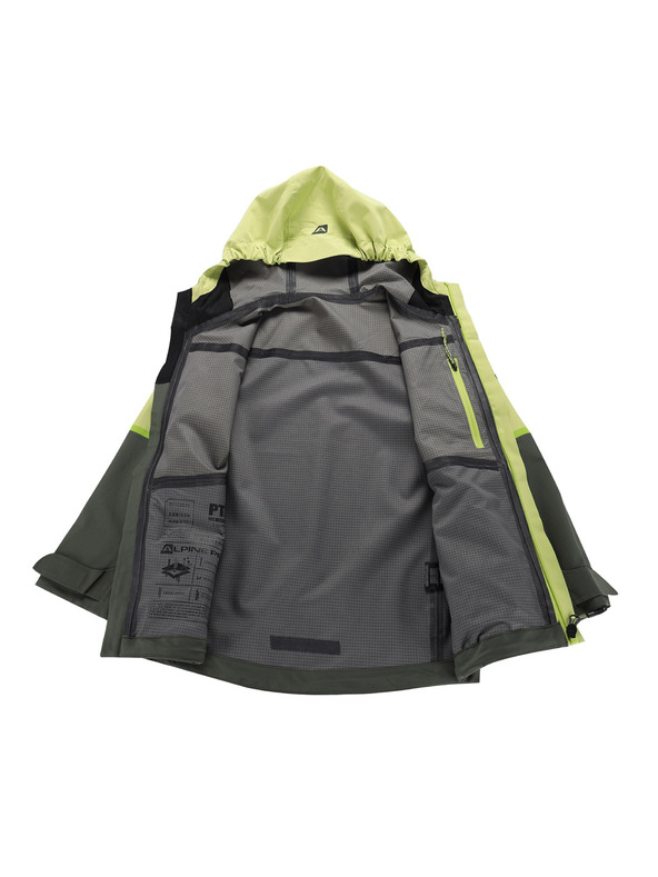 ALPINE PRO Gyerek dzseki PTX membránnal ALPINE PRO ZARRO 3 zöld oázis