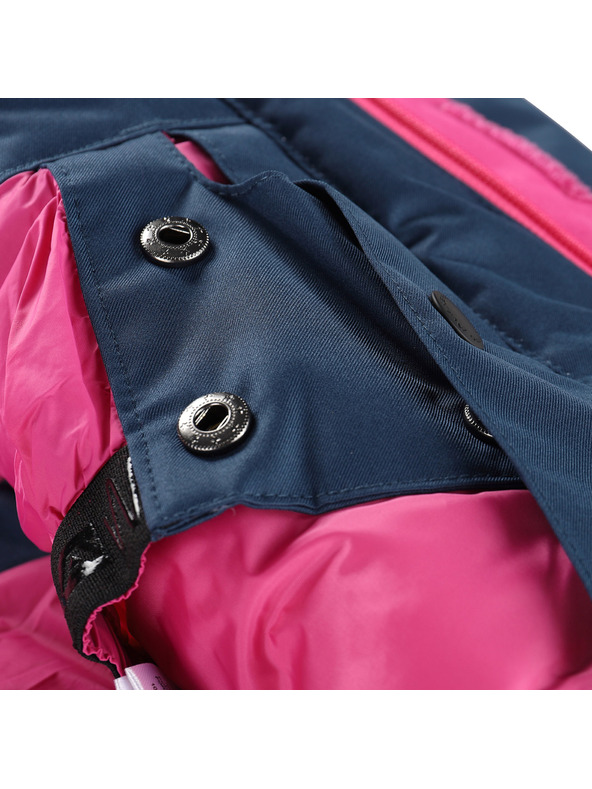 ALPINE PRO Gyerek síező dzseki PTX snow membránnal ALPINE PRO DEARO 2 fukszia fedora