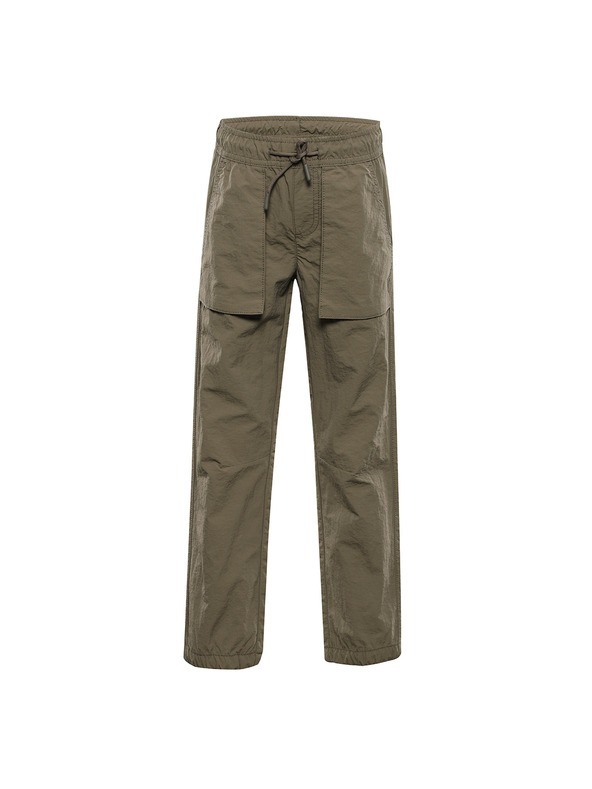 ALPINE PRO Gyerek szabadidős gumis derekú nadrág ALPINE PRO NOVERO stone gray