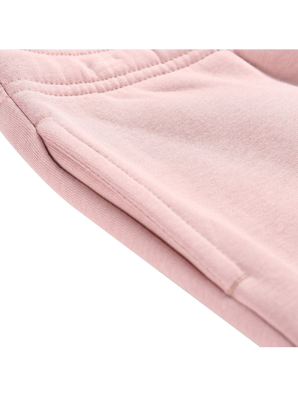 ALPINE PRO Gyermek pamut melegítőnadrág ALPINE PRO DAKKO halvány mályva