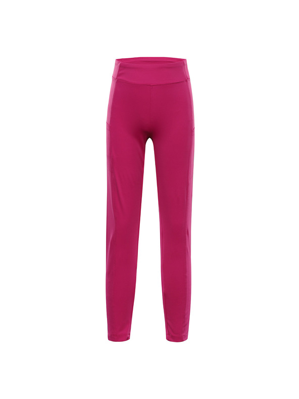 ALPINE PRO Gyerek gyorsan száradó leggings ALPINE PRO MARDO 2 fuchsia red