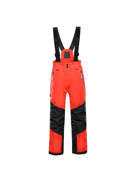 ALPINE PRO Gyerek sínadrág ptx snow membránnal ALPINE PRO WERADO 2 neon red