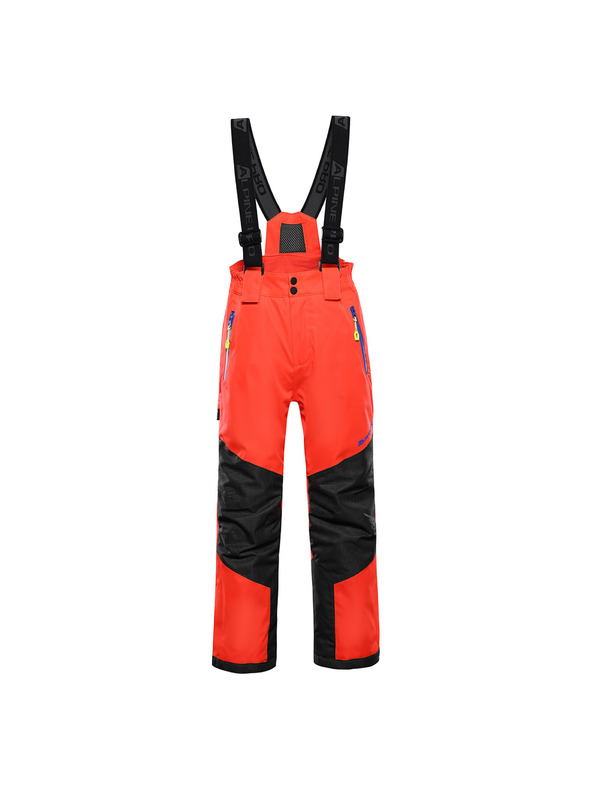 ALPINE PRO Gyerek sínadrág ptx snow membránnal ALPINE PRO WERADO 2 neon red