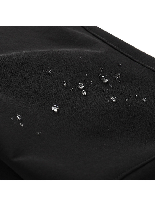 ALPINE PRO Gyermek softshell nadrág ALPINE PRO ATEMO fekete