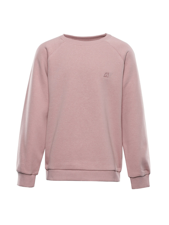ALPINE PRO Gyermek pamut pulóver ALPINE PRO NEGGO pale mauve