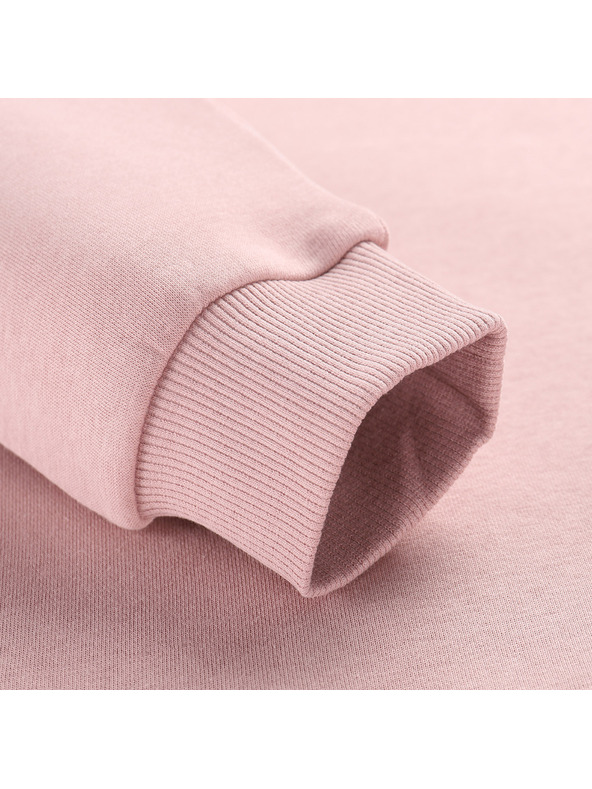 ALPINE PRO Gyermek pamut pulóver ALPINE PRO NEGGO pale mauve