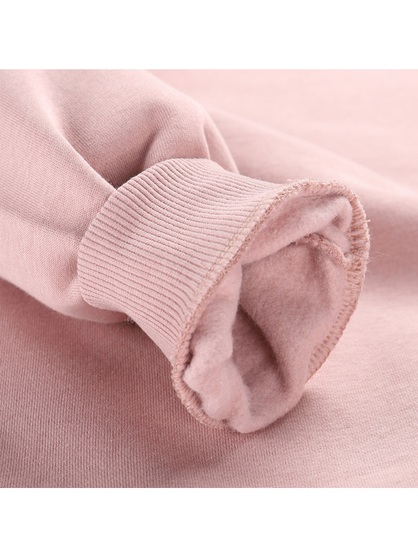 ALPINE PRO Gyermek pamut pulóver ALPINE PRO NEGGO pale mauve