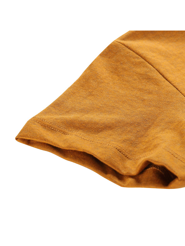 ALPINE PRO Gyerek póló gyűrődésmentes anyagból ALPINE PRO BIGERO 2 golden oak verzió pd