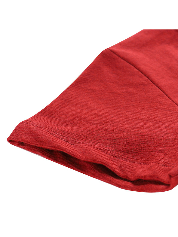 ALPINE PRO Gyerek gyűrődésmentes póló ALPINE PRO BIGERO 2 cardinal varianta pb