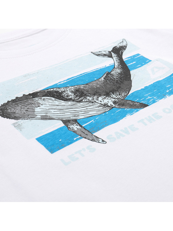 ALPINE PRO Gyermek póló organikus pamutból ALPINE PRO TERMESO 2 fehér változat pc