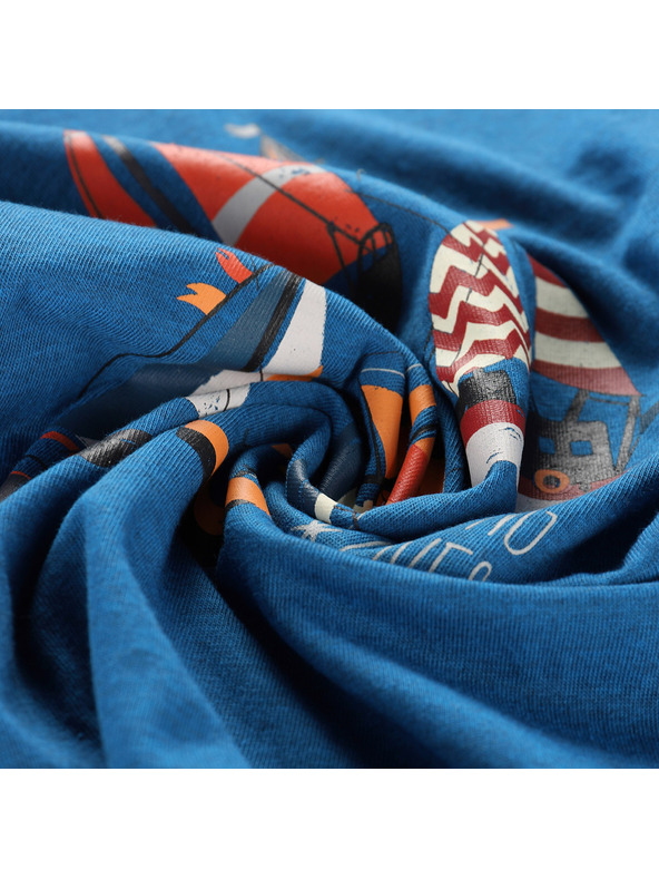 ALPINE PRO Gyerek gyűrődésmentes póló ALPINE PRO BIGERO 2 moonlit ocean varianta pb