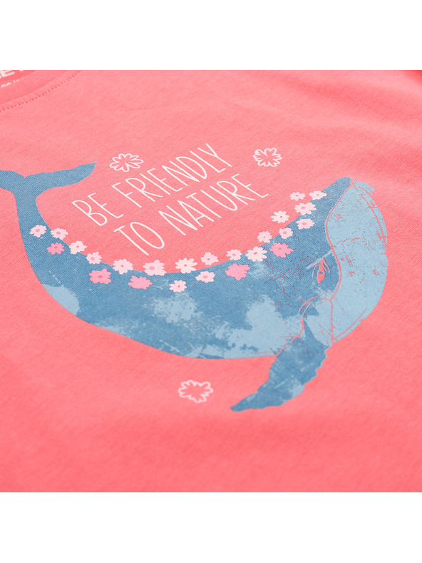 ALPINE PRO Gyermek póló organikus pamutból ALPINE PRO TERMESO 2 kalipszó korall változat pd