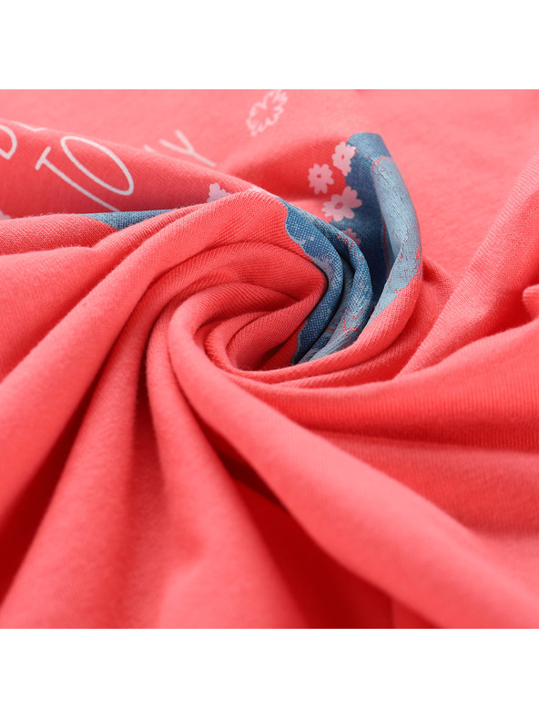 ALPINE PRO Gyermek póló organikus pamutból ALPINE PRO TERMESO 2 kalipszó korall változat pd